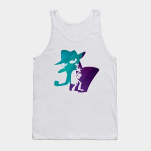 DoofenPerry Purple and Teal Silhouette Tank Top